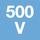 Nominel spænding 500 V